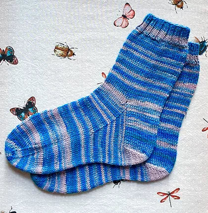 Spring Knitting Inspiration with Stormy Sock Yarn