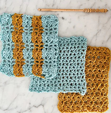 Openwork with crochet stitches