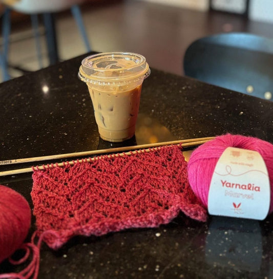 Knitting in Cafes