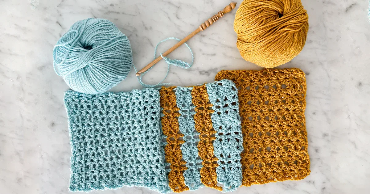 Openwork with crochet stitches Yarnalia