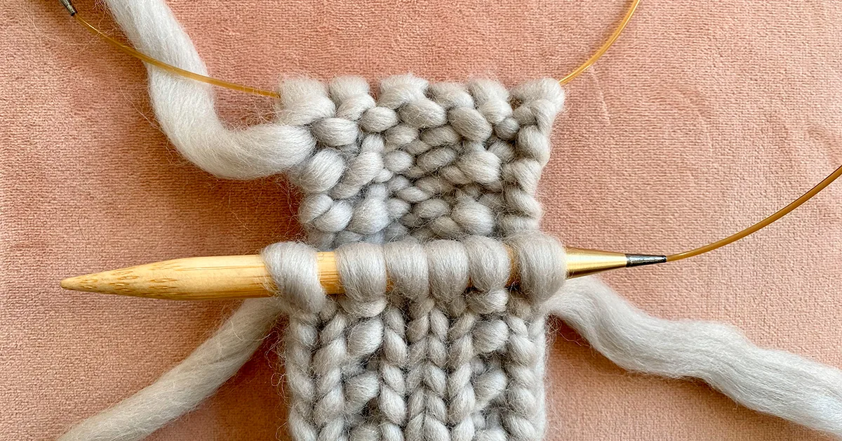 Working from other end of skein